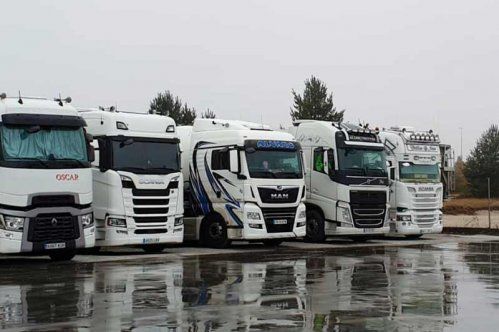 Flota de vehículos para transporte internacional